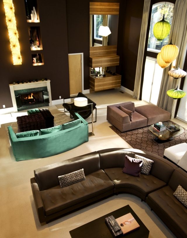 Wohnzimmer einrichtung ideen moderne Lounge-Möbel Sitzgruppe