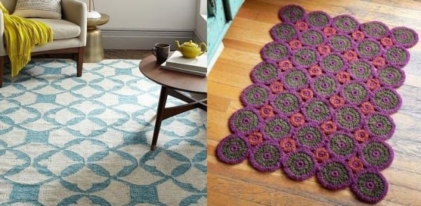 Wolle teppichboden Wollfußmatte-Design Ideen-modern Hauswaren