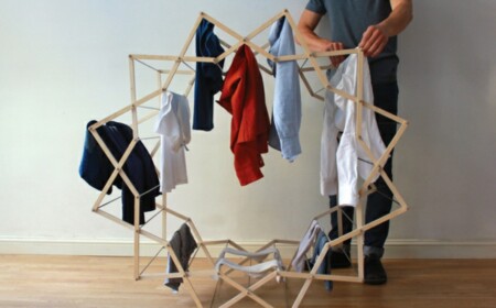 Wäscheständer klappbar Großfamilien praktisch platzsparend Hemde