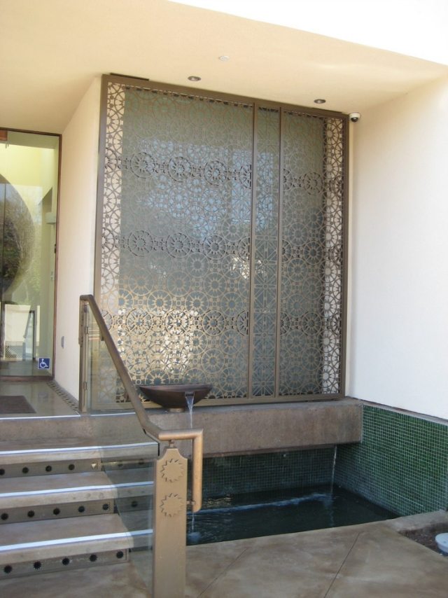 spa wellness Zimmer Brunnen-Orientalischer Stil-dekorationen ideen 