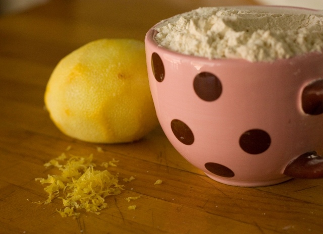 Zitronen Kuchen Kekse-backen Zutaten butter mehl saft