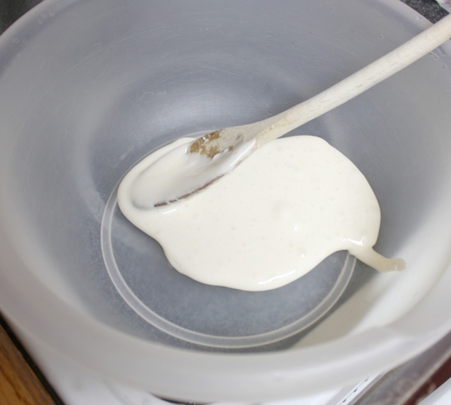 butter marshmallows mischen schüssel rühren
