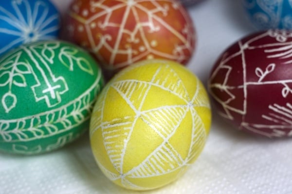 religiöse orthodoxe motive-auf Ostereier-ideen Eier-färben