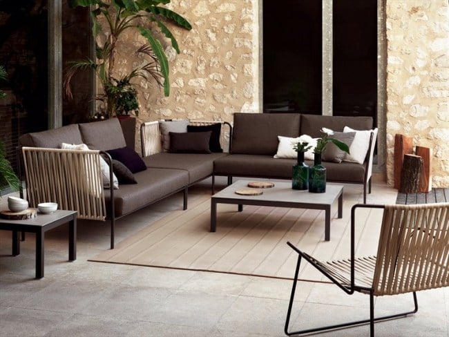 design garten lounge möbel sofa set tisch javier pastor EXPORMIM Nido
