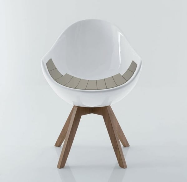 design stuhl aschengrau akzent grau form interessant