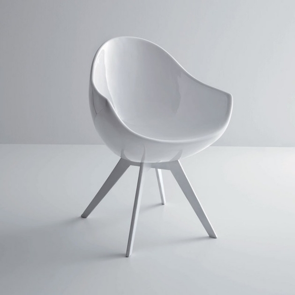 design stuhl einrichtung stil schick lackiert beine
