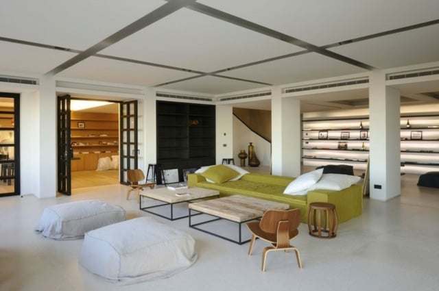 Design Regalsystem moderne Möbel aufgehängte Decke