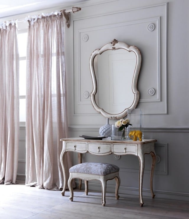 klassischer schminktisch spiegel weiss gewaschen Grifoni Silvano