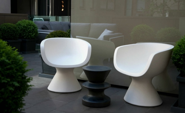 Design Ideen italienisch Stühle Sitzecke arrangieren