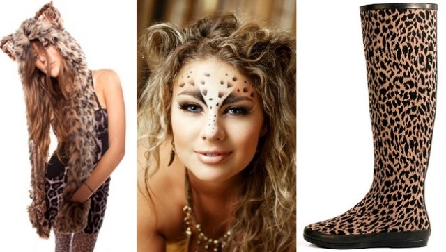 leopard kostüm frauen schminke zubehör schnell