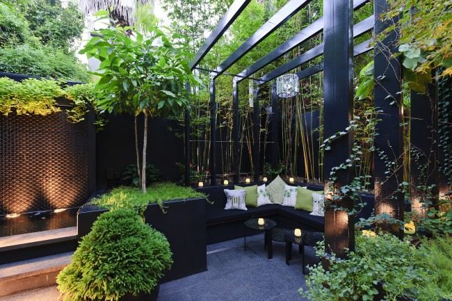 moderne terrasse Landschaftsarchitektur im Garten australien garten sichtschutz