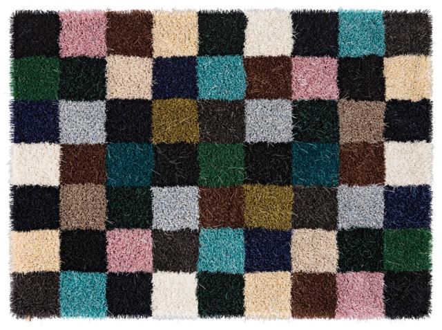 shaggy hochflor-teppich patchwork muster MOSS Potpurri