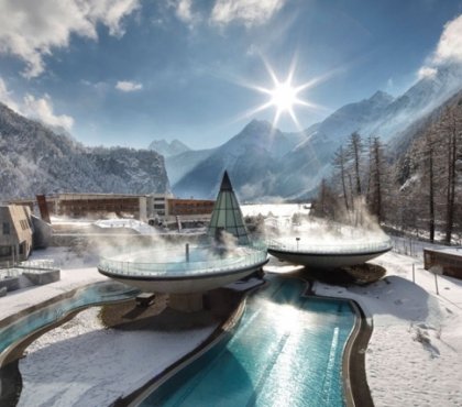 spa hotel aqua dome österreich schönheit friede sonne scheint pool dampf