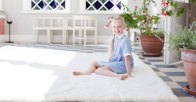 teppiche alpakafell a-carpet estonien weiß kinder sanft