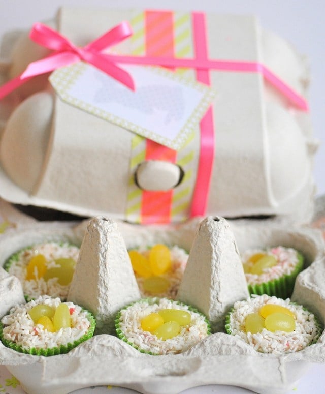 tischdeko ideen ostern eierkarton cupcakes geschenk