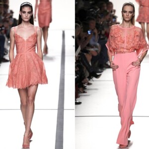 zärtliche rosa Farbe Mode Trends 2014 Frühling Sommer
