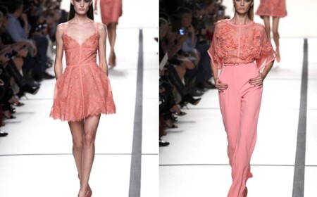 zärtliche rosa Farbe Mode Trends 2014 Frühling Sommer