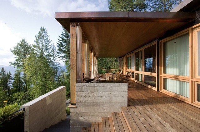 Balkonmöbel Holz Fußboden verlegen überdachung-gestaltungsideen