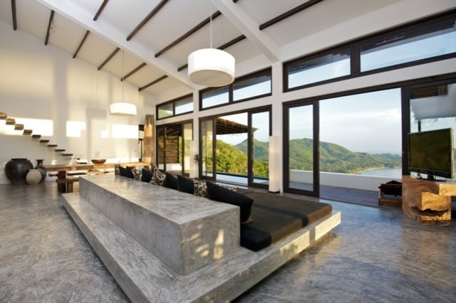 poliert modern hochwertig Betonbett Möbel Ferienhaus