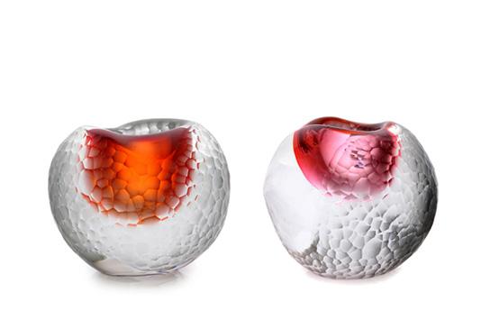 Deko Design Ideen interieur erfrischen glas rot orange