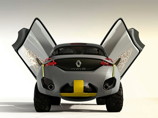 Aussicht hinten Renault KWID Elektroantrieb modernes Design