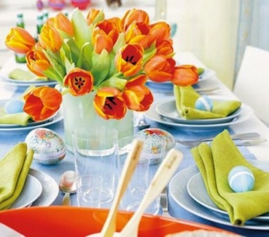 Frühling Ostern-Tulpen blumenstrauß frisch-ideen