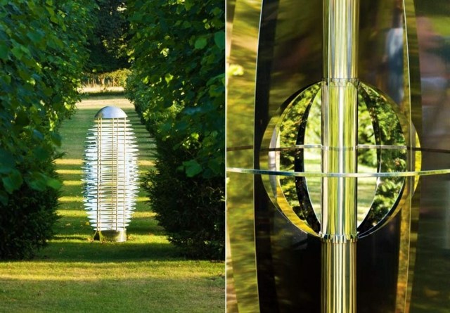 Metall moderne Garten gestalten originell kreativ Deko Ideen