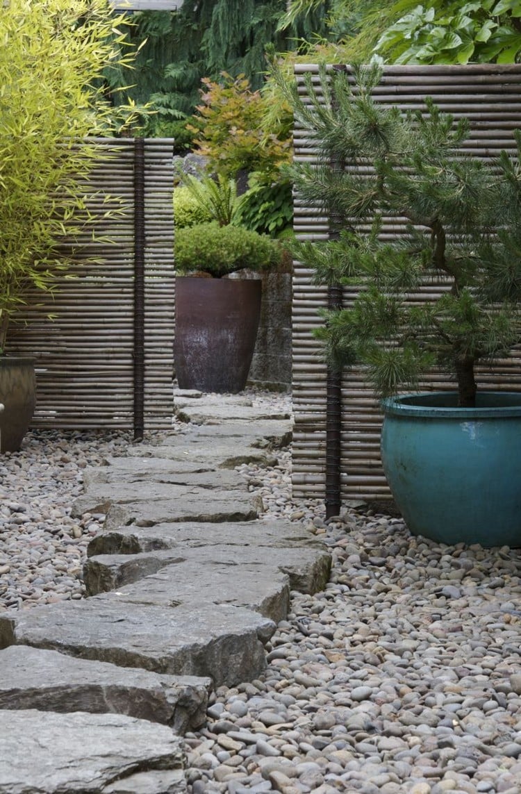 Gartengestaltung mit Steinen und Kies - 26 Ideen für ...
