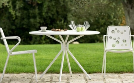 Gartenmöbel Design Ideen italienische Hersteller schick stilvoll modern weiß