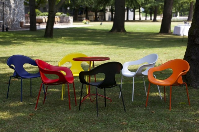 Gartenstühle bunt design-Ideen moderne Form-declic SUNNY