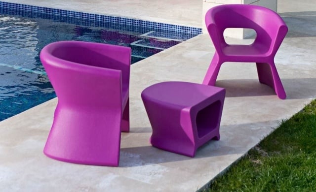 Gartenstühle pink Gartenmöbel pal Karim Rashid design