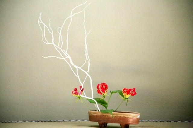 Blumengestecke selber machen Vasen Holz Ideen