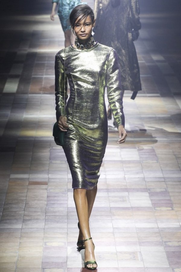 Modetrends-2014 Metallic-Effekt Silberglanz-lanvin kleider 
