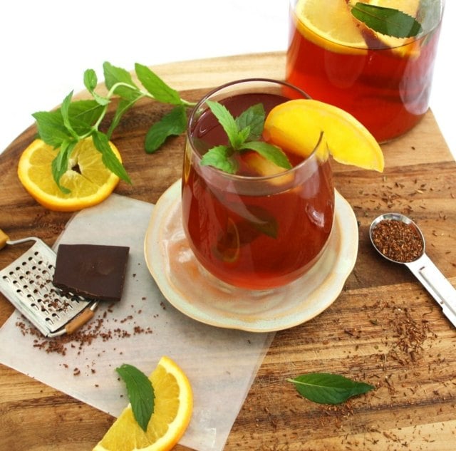 Pfefferminze Tee gekühlt Sommer erfrischende getränke schnell abnehmen