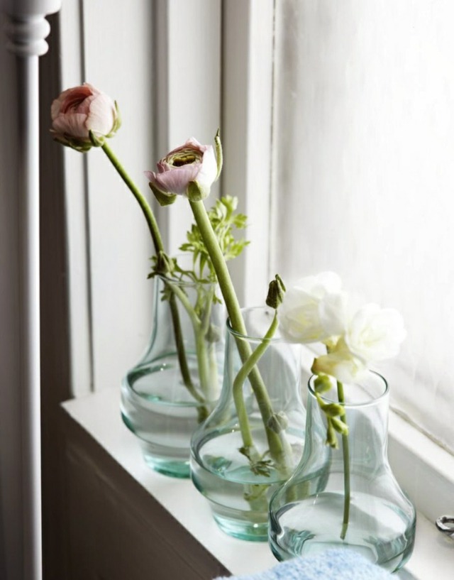 Blüten vintage Badezimmer-Gestaltung Ideen