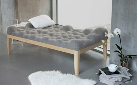 Tagesbett Design Baumwolle Holz Gestell modern Möbel Design Ideen