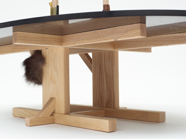 Möbel Massivholz Island Hersteller Glas Tischplatte Holzbeine