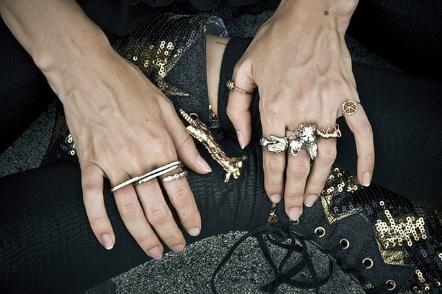 accessoires für damen- trends 2014 metall ringe sets