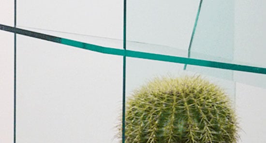 ausgefallener kaktus-stuhl aus glas modernes design
