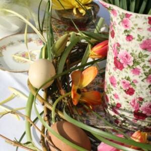 Blumendeko zu Ostern