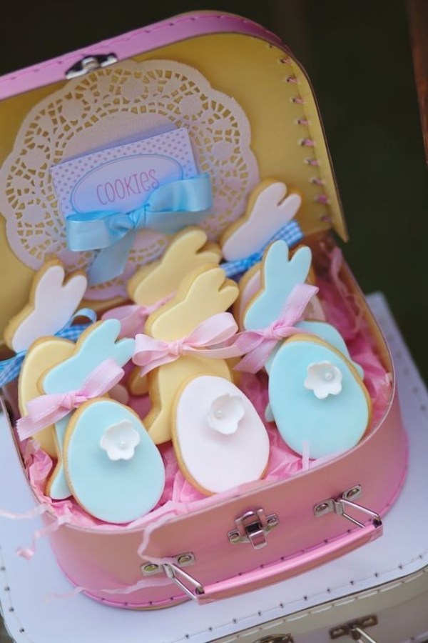 bunte kekse backen osterhase süß leckere-ideen für kinder