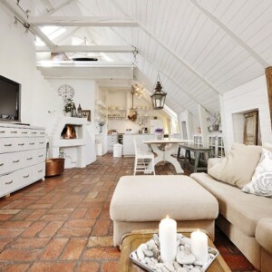 dachwohnung skandinavischer-stil loft wohnzimmer shabby-chic