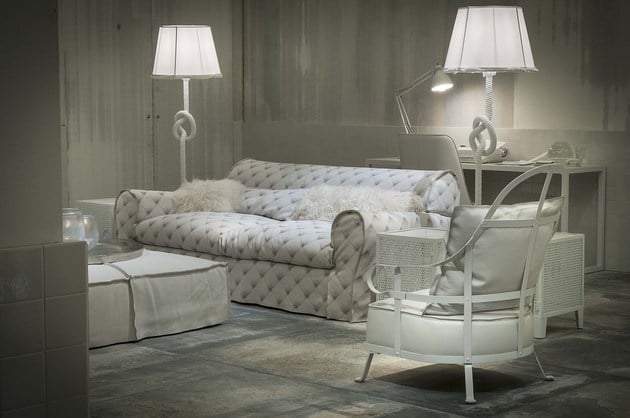 designer möbel weiß baxter sessel sofa stehlamoen