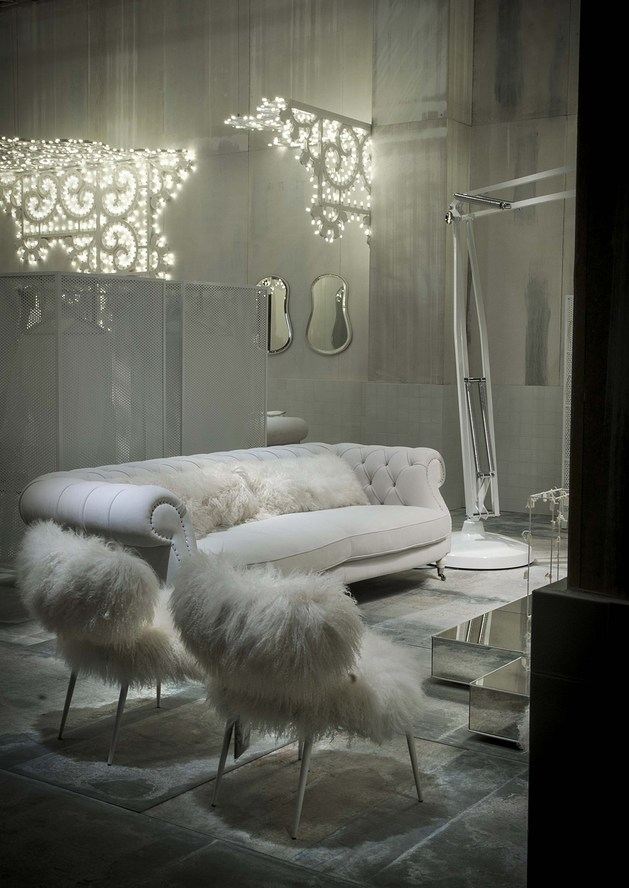 designer möbel weiß wohnzimmer kollektion pelz sessel sofa