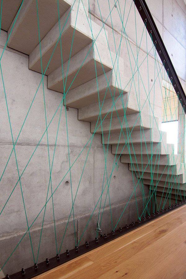designer treppe aus beton-cord moderne optik