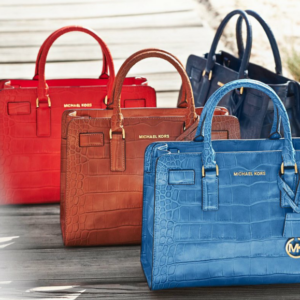 die taschen von michael kors bunt krokodilleder blau braun rot damen