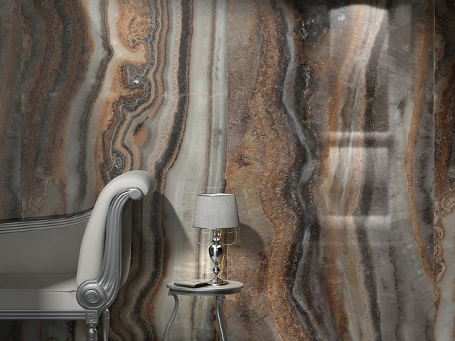 modern stilvoll Edelsteinen inspiriert Marmor Effekt