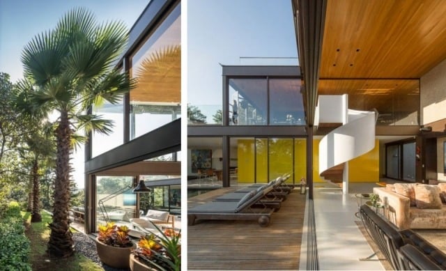 luxus villa-garten palmen terrasse-einrichtung fernanda marques