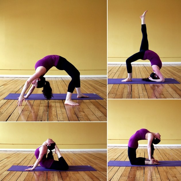 frau flexibel professionell yoga arten interessant aussehen