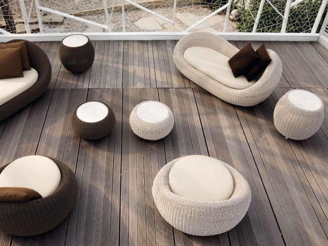 lounge terrassenmobel polyrattan sofa lounge hocker beistelltische